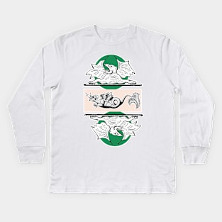 Dragon myth and symbol Kids Long Sleeve T-Shirt